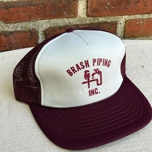 Maroon mesh back trucker hat M/L